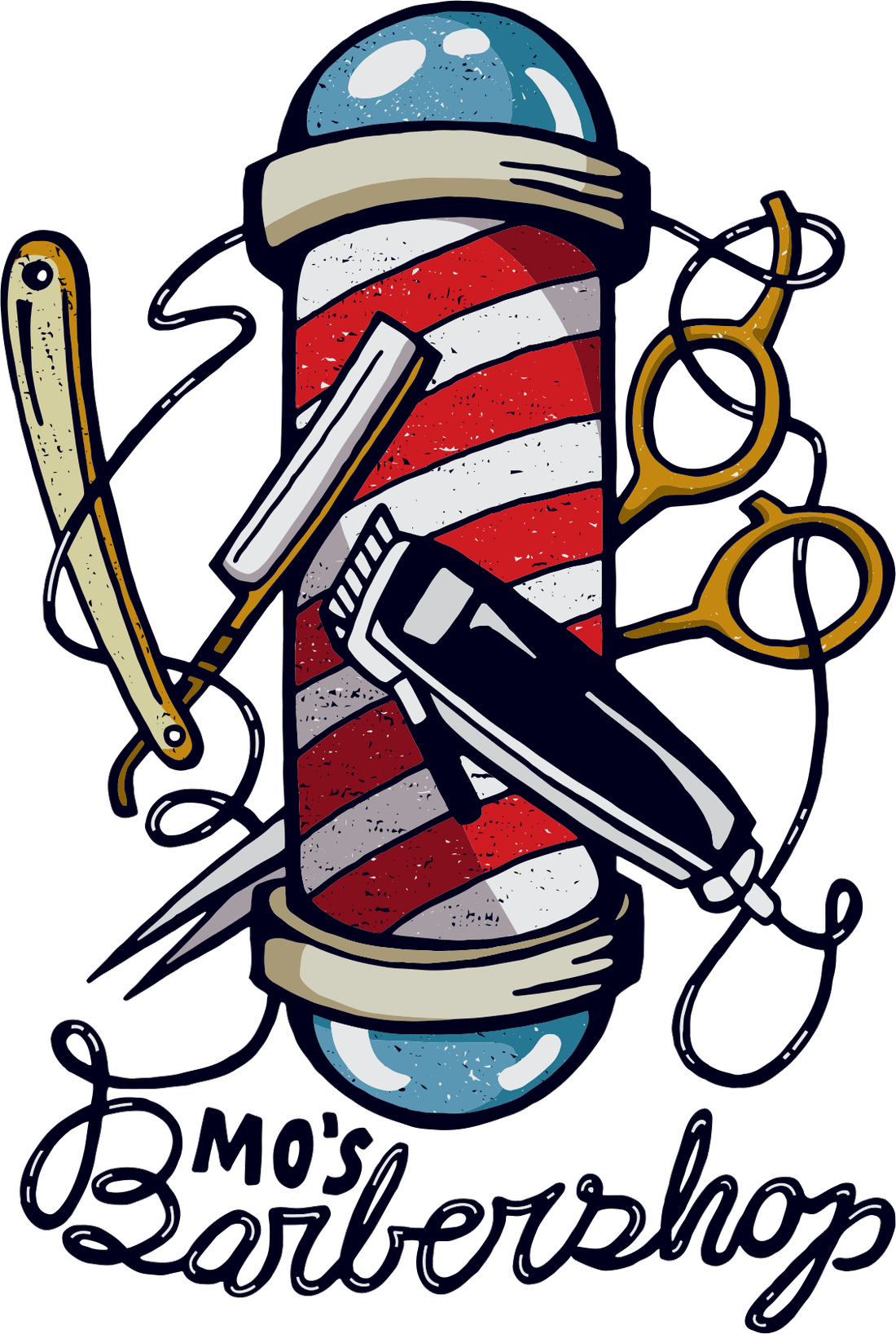 Mo's Barbershop logo